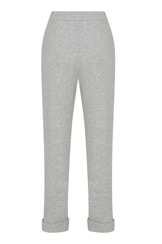  Duble Paça Pantolon Gri - 5