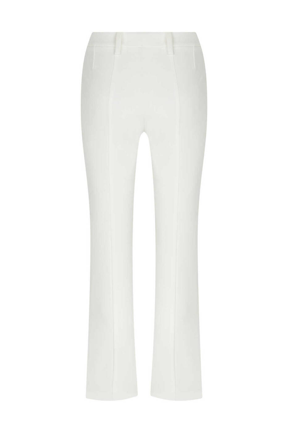 Düz Paça Kadın Pantolon Beyaz - 5