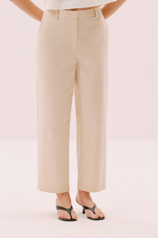 Düz Paça Pantolon Bej - 3