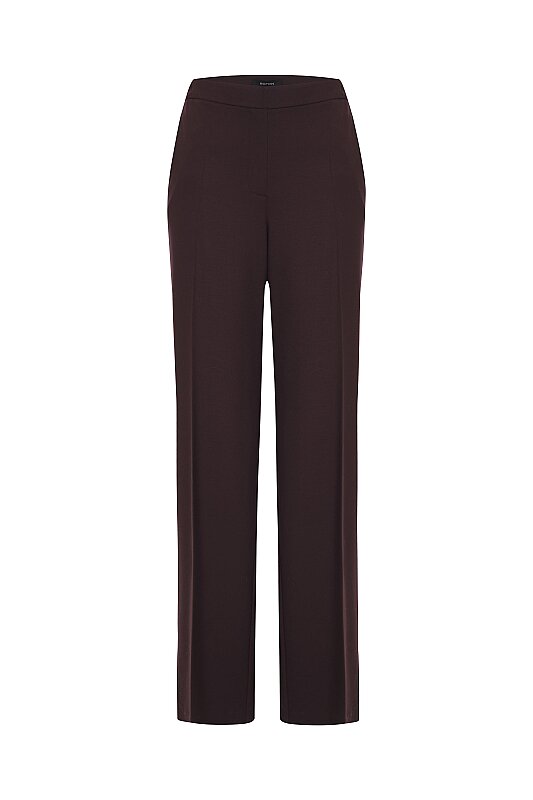 Düz Paça Pantolon Bordo - 4