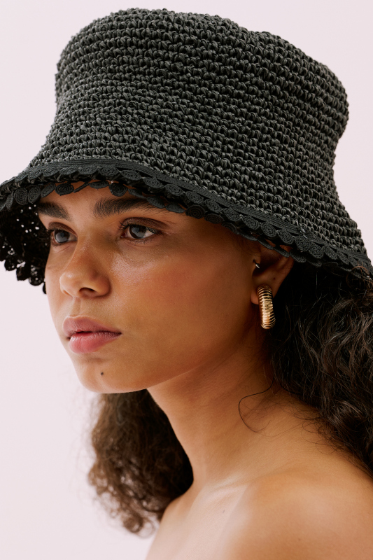 El Yapımı Şapka Siyah - 1