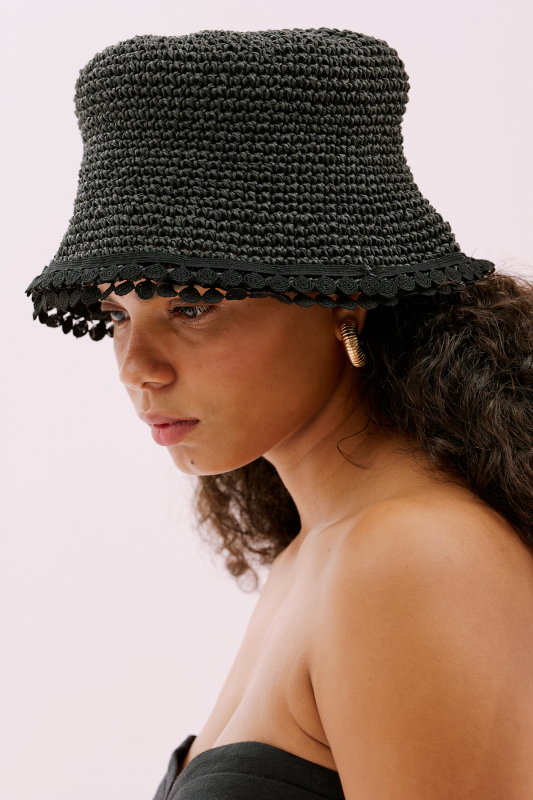 El Yapımı Şapka Siyah - 2