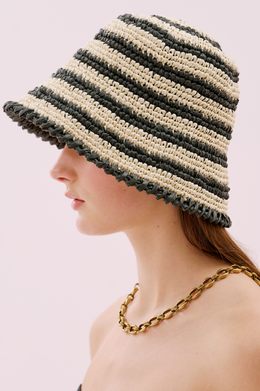 El Yapımı Hasır Şapka Standart Renk - 3