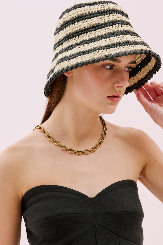 El Yapımı Hasır Şapka Standart Renk - Roman (1)