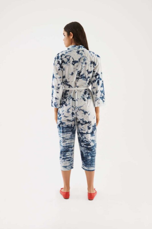 Fermuarlı Desenli Tulum Standart Renk - 2