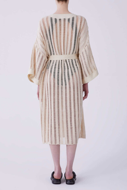 Fileli Kimono Bej - 2