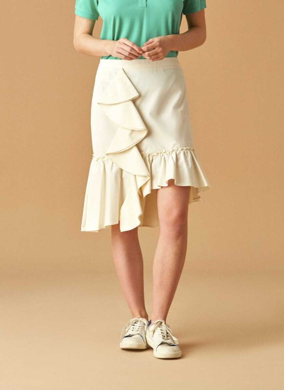 Fırfır Detaylı Etek Kemik - 3