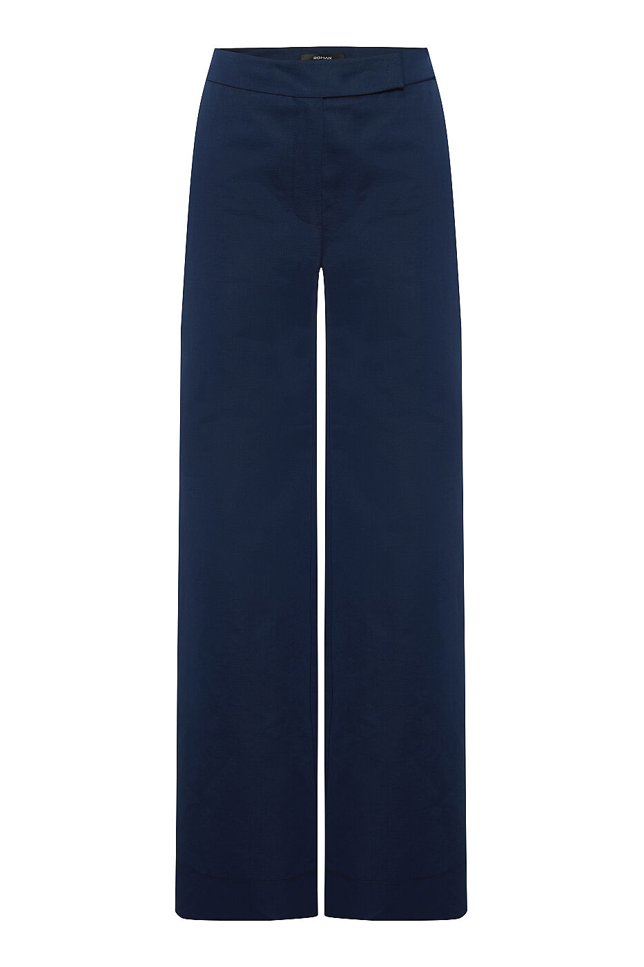 Geniş Düz Paça Pantolon K.Lacivert - 4