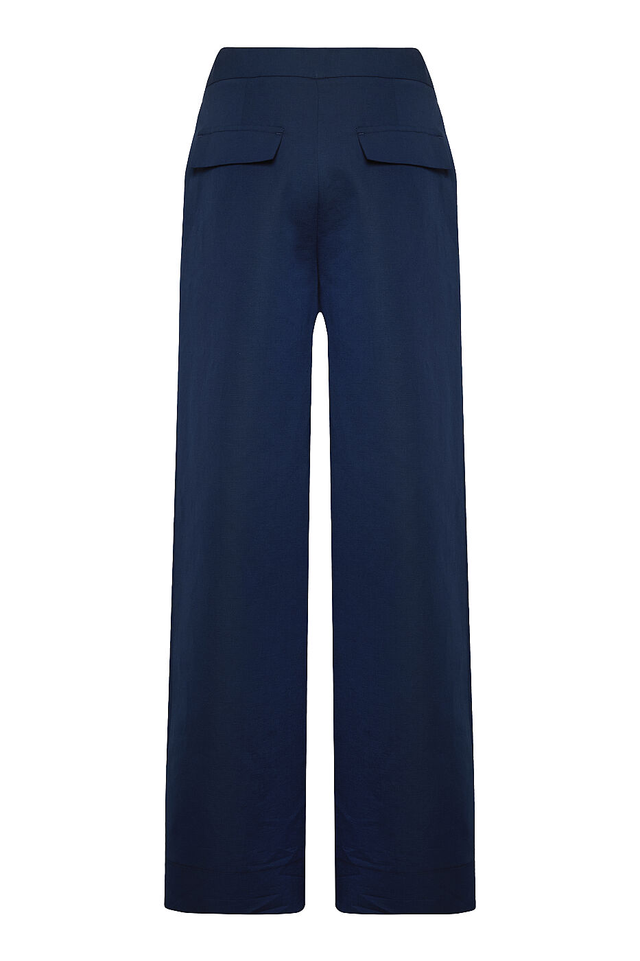 Geniş Düz Paça Pantolon K.Lacivert - 5