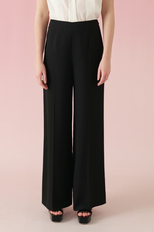 Wide Leg Trousers Black - 3
