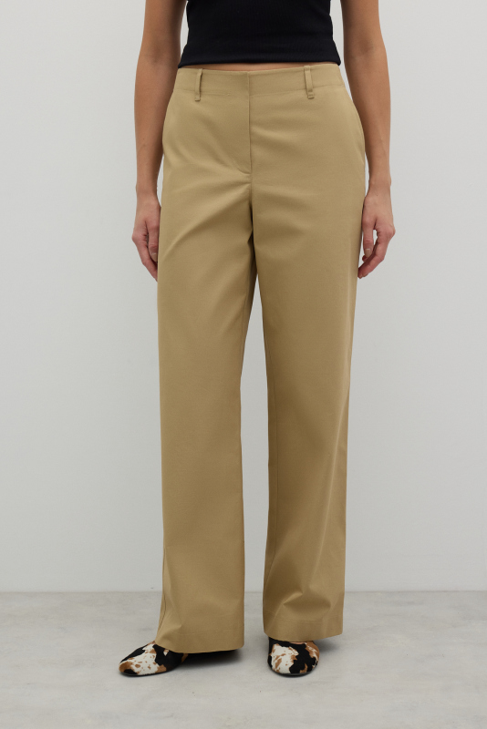 Geniş Paça Pantolon Kahve - 3