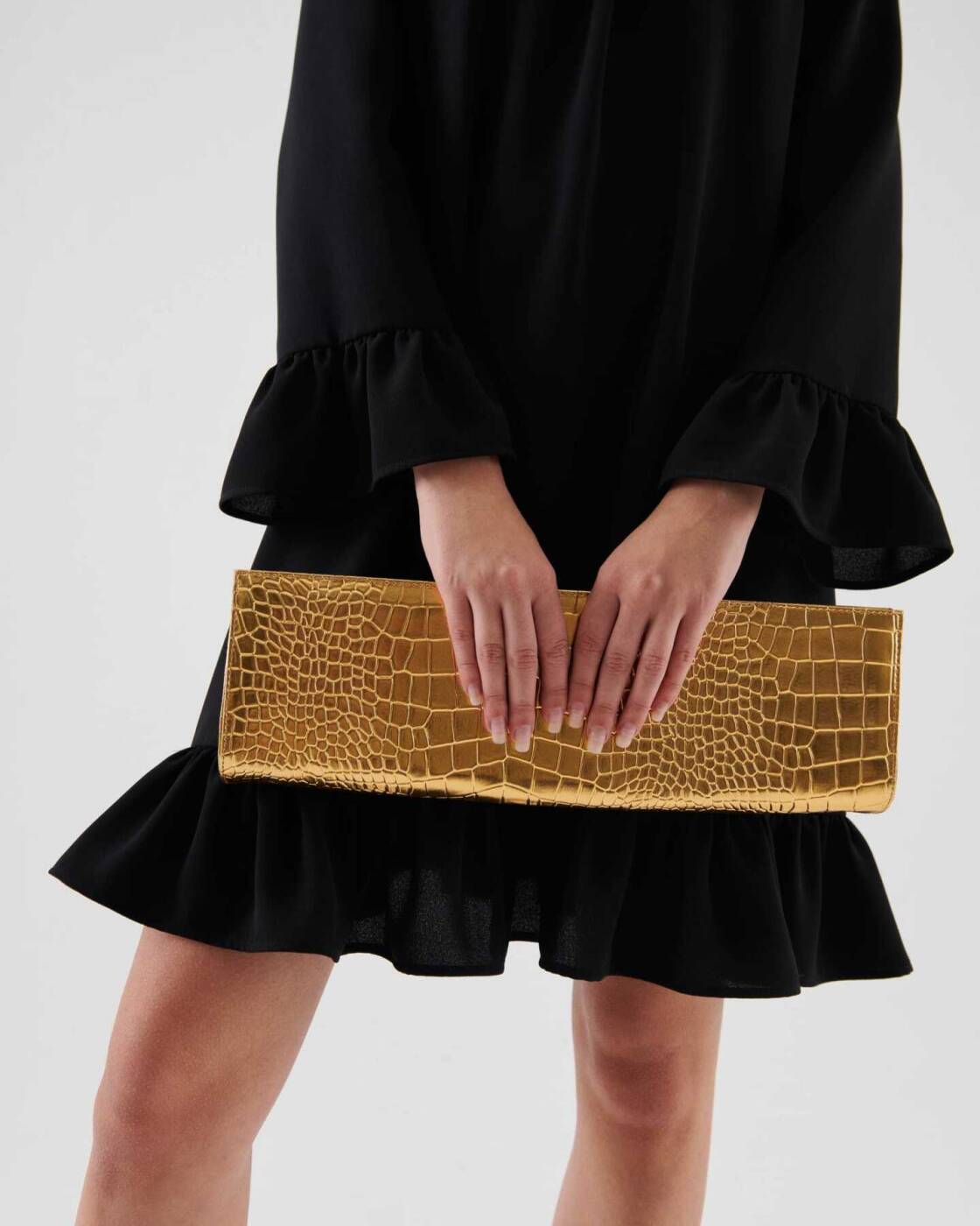  Gold Clutch El Çanta Gold - 2