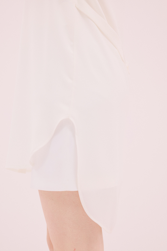 Gömlek Yaka Tunik Kemik - 3