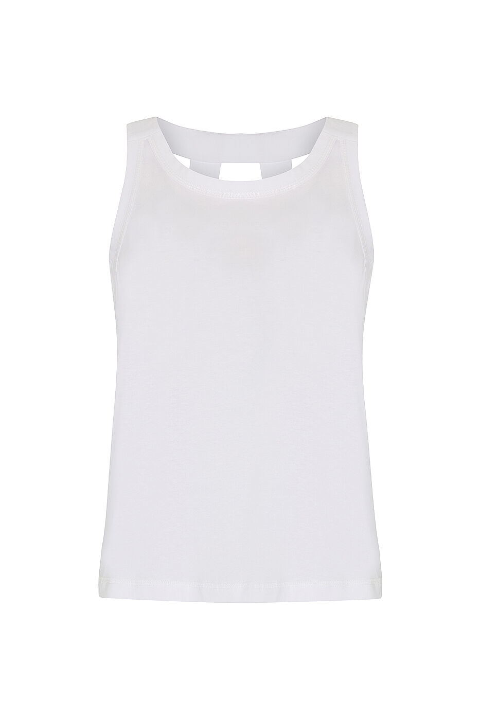 Halter Yaka T-shirt Beyaz - 3