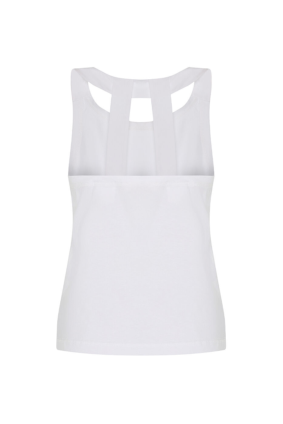 Halter Yaka T-shirt Beyaz - 4