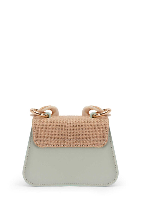 Hasır Detaylı Mini Çanta Standart Renk - Roman (1)