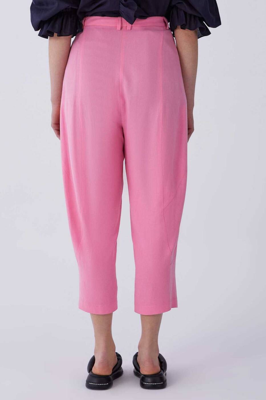 Havuç Kesim Kadın Pantolon Pembe - 2