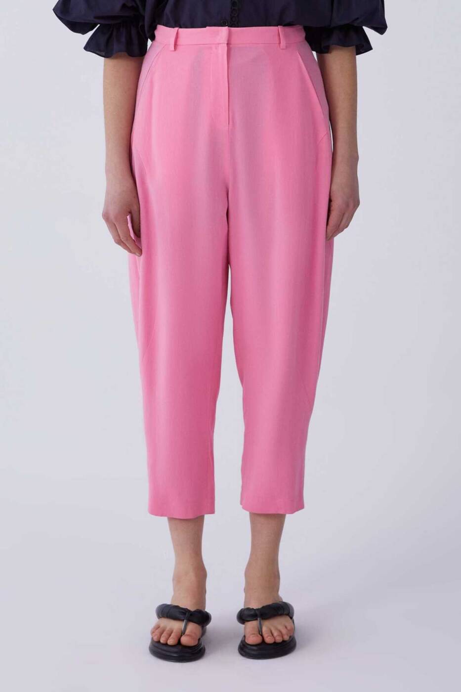 Havuç Kesim Kadın Pantolon Pembe - 1
