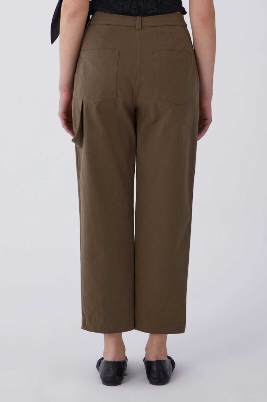 Havuç Kesim Pantolon Haki - 2
