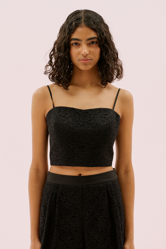 İnce Askılı Büstiyer Siyah - 3