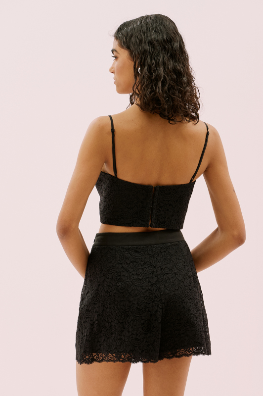 İnce Askılı Büstiyer Siyah - 2