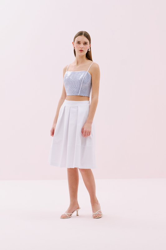 İnce Askılı Çizgili Payet Büstiyer Standart Renk - 3