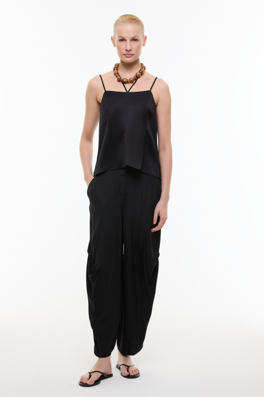 İnce Askılı Dekolteli Bluz Siyah - 3