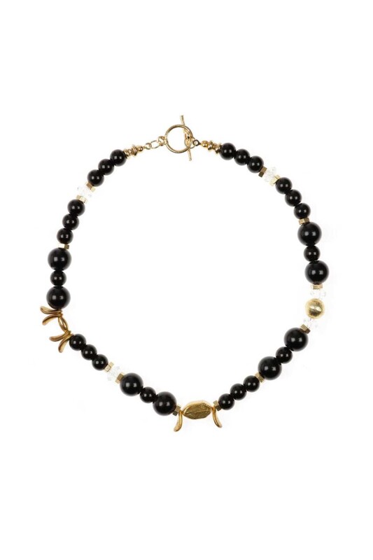  İnci Görünümlü Kolye Standart Renk - 1