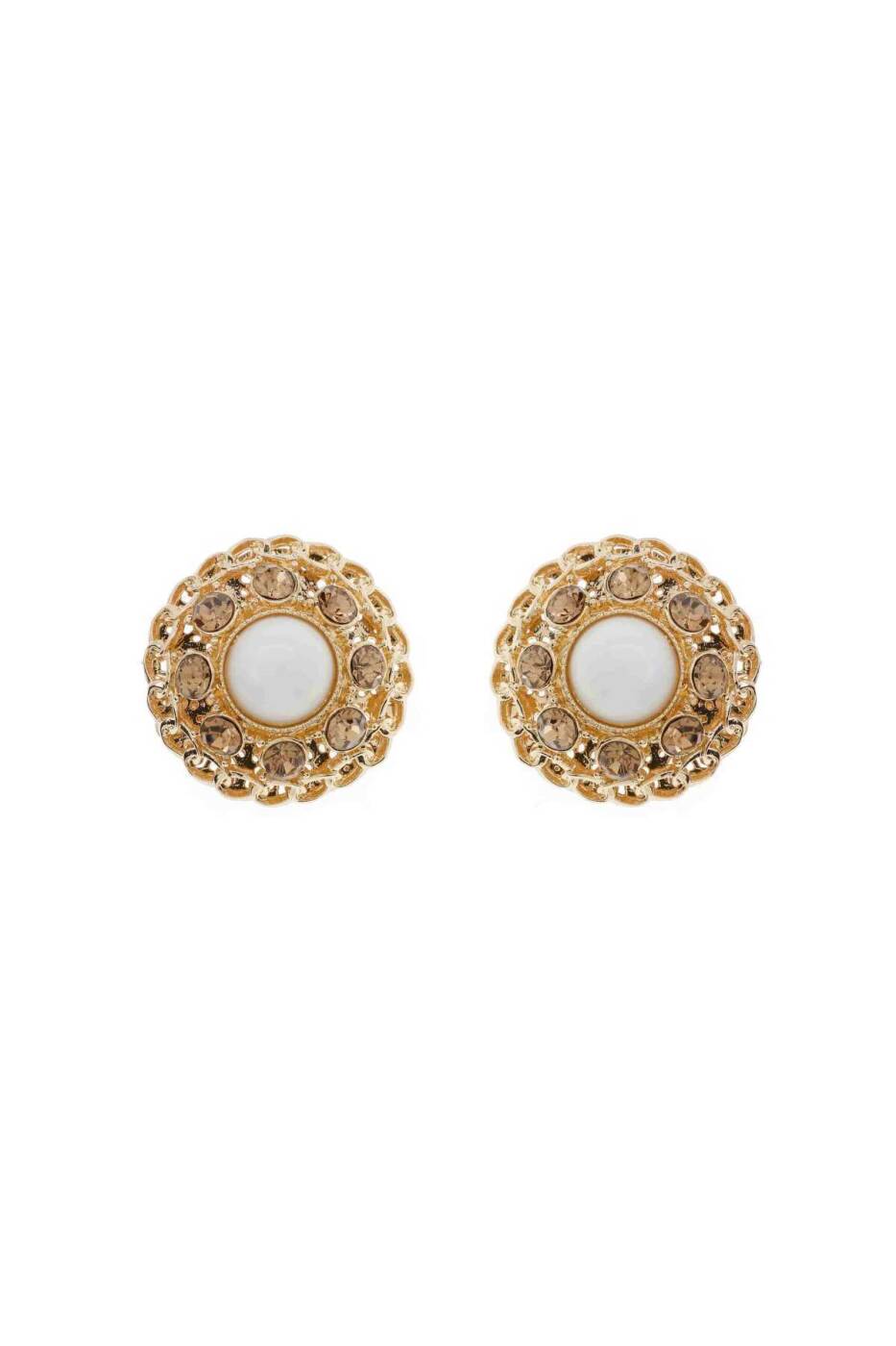  İncili Gold Küpe Standart Renk - 3