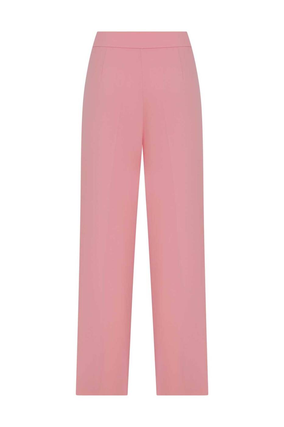  İpek Krep Havuç Kadın Pantolon Pembe - 4
