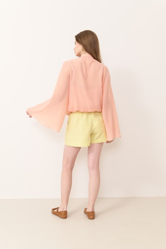 İspanyol Kol Bluzan Bluz Somon - 2