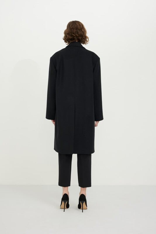 Double Breasted Coat Black - Roman (1)