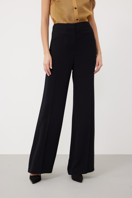  Wide Leg Trousers Black - 3
