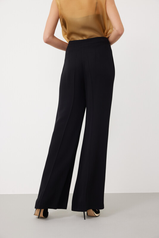  Geniş Paça Pantolon Siyah - Roman (1)