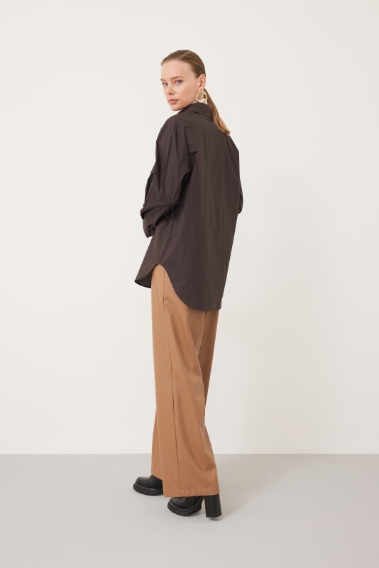 Boyfriend Gömlek Kahve - 2