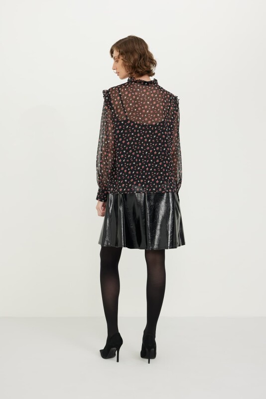 Star Pattern Chiffon Shirt Original - 2