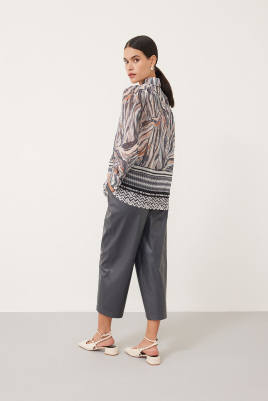 Şifon Empirme Gömlek Standart Renk - 2