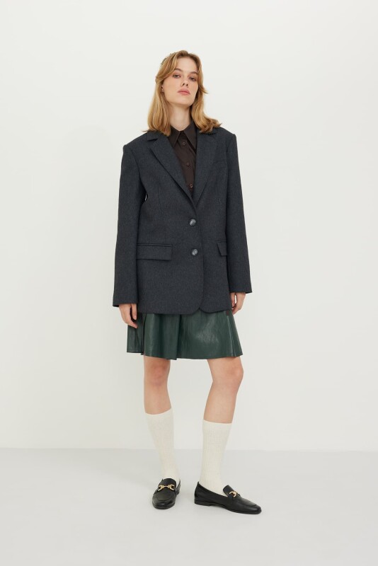 2 Button Jacket Grey - 3