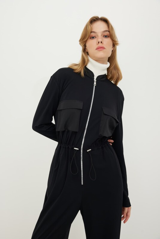 Knitted Jumpsuit Black - 3