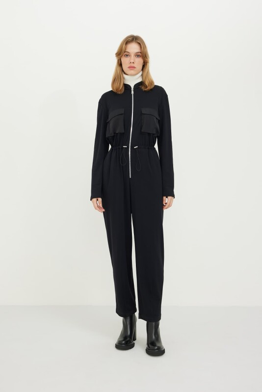 Knitted Jumpsuit Black - 4