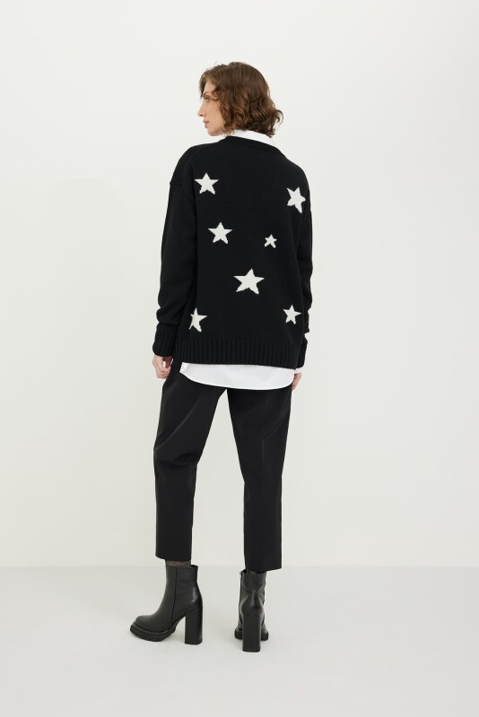 Knitwear/Sweater Black-White - Roman (1)
