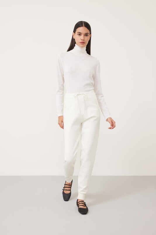 Jogger Knitwear Trousers Ecru - 3