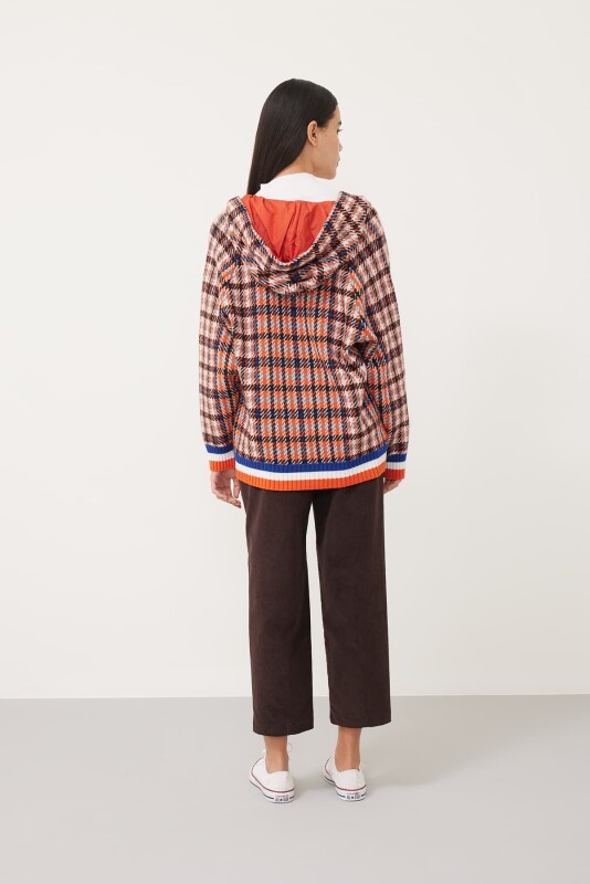 Kapüşonlu Yün Hırka Standart Renk - Roman (1)