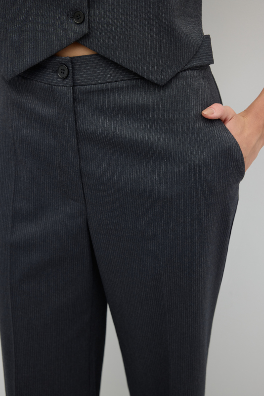 Geniş Paça Pantolon Standart Renk - 4