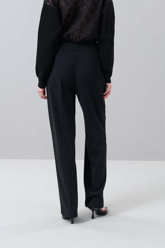 Düz Paça Pantolon Siyah - Roman (1)