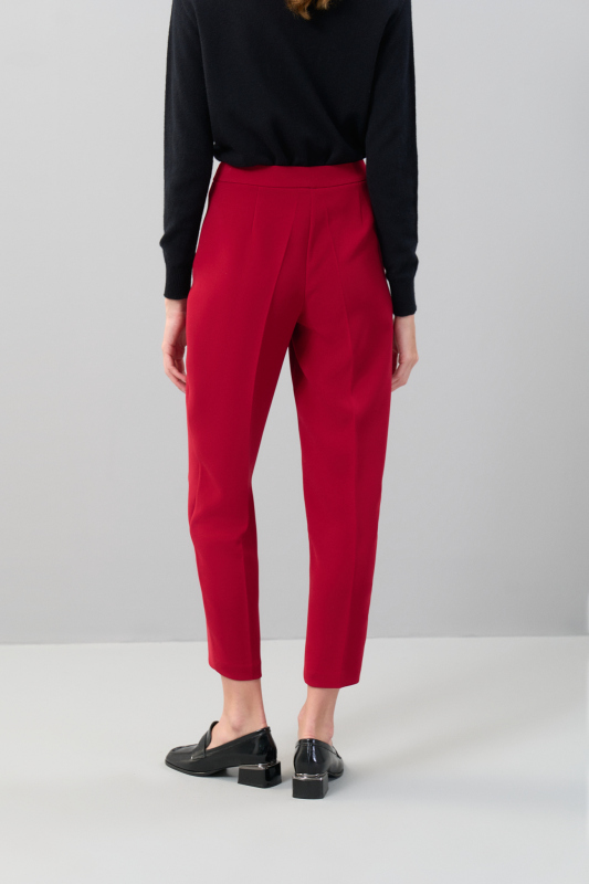 Sigaret Dokuma Pantolon Bordo - 2