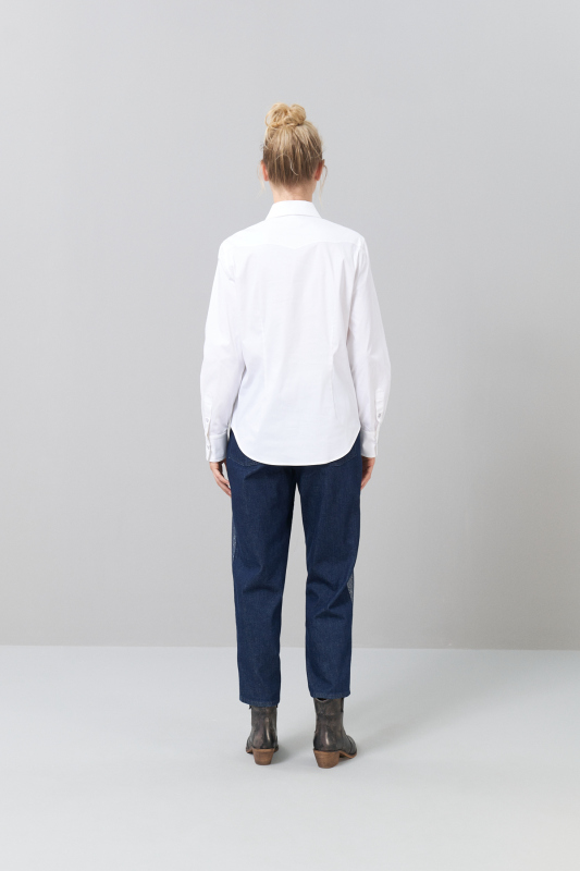 Çift Cepli Gömlek Beyaz - Roman (1)