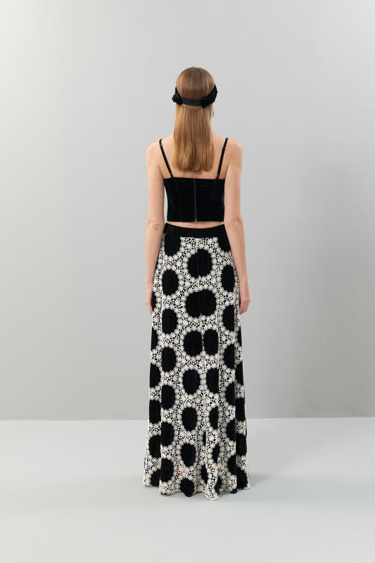 Kadife Askılı Büstiyer Siyah - 2