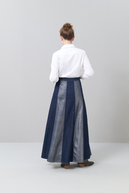 Maksi Boy Denim Etek Lacivert - Roman (1)