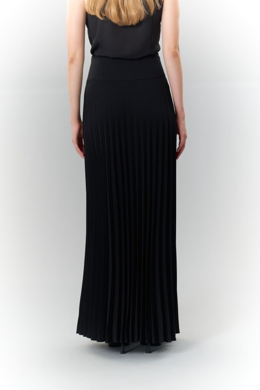 Pilisoley Maksi Boy Crep Etek Siyah - Roman (1)